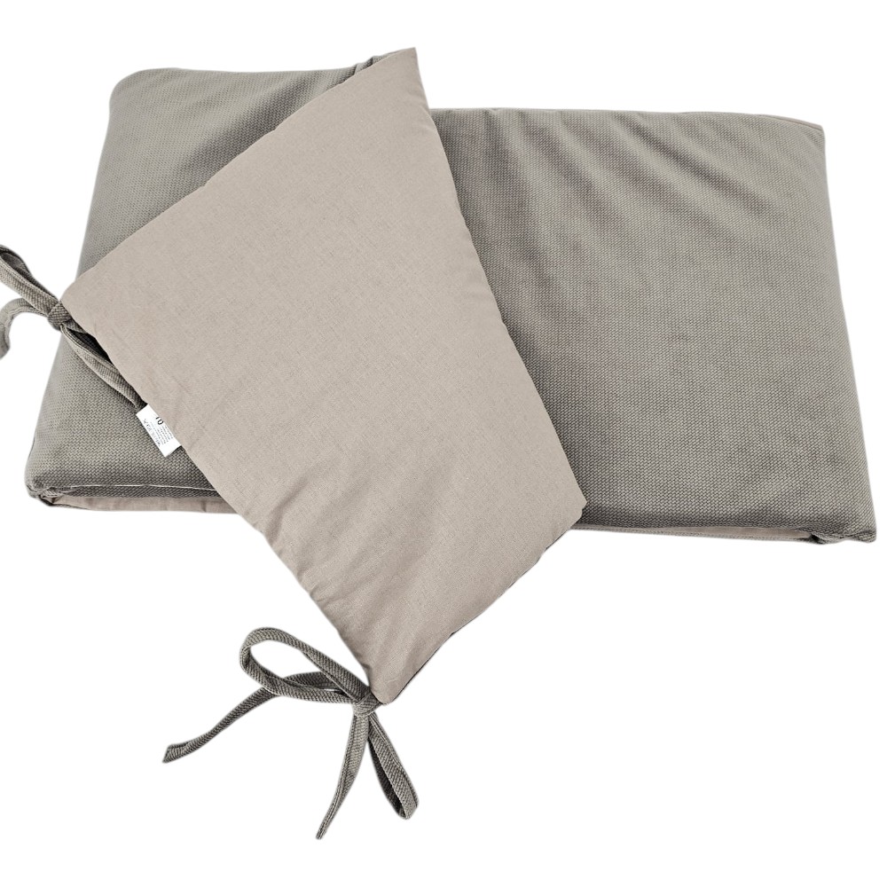 EKO Mantinel do postieľky bavlnený Velvet Dark Beige 180cm