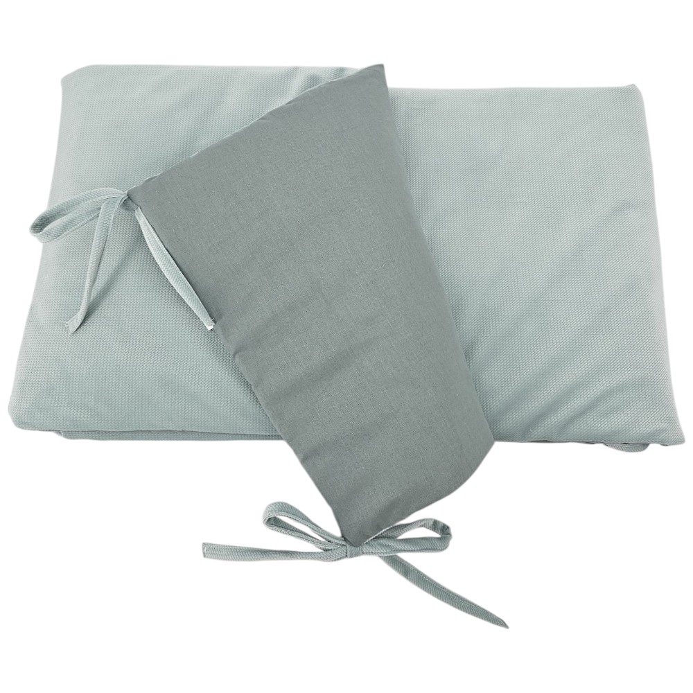 EKO Mantinel do postieľky bavlnený Velvet Olive Green 180cm