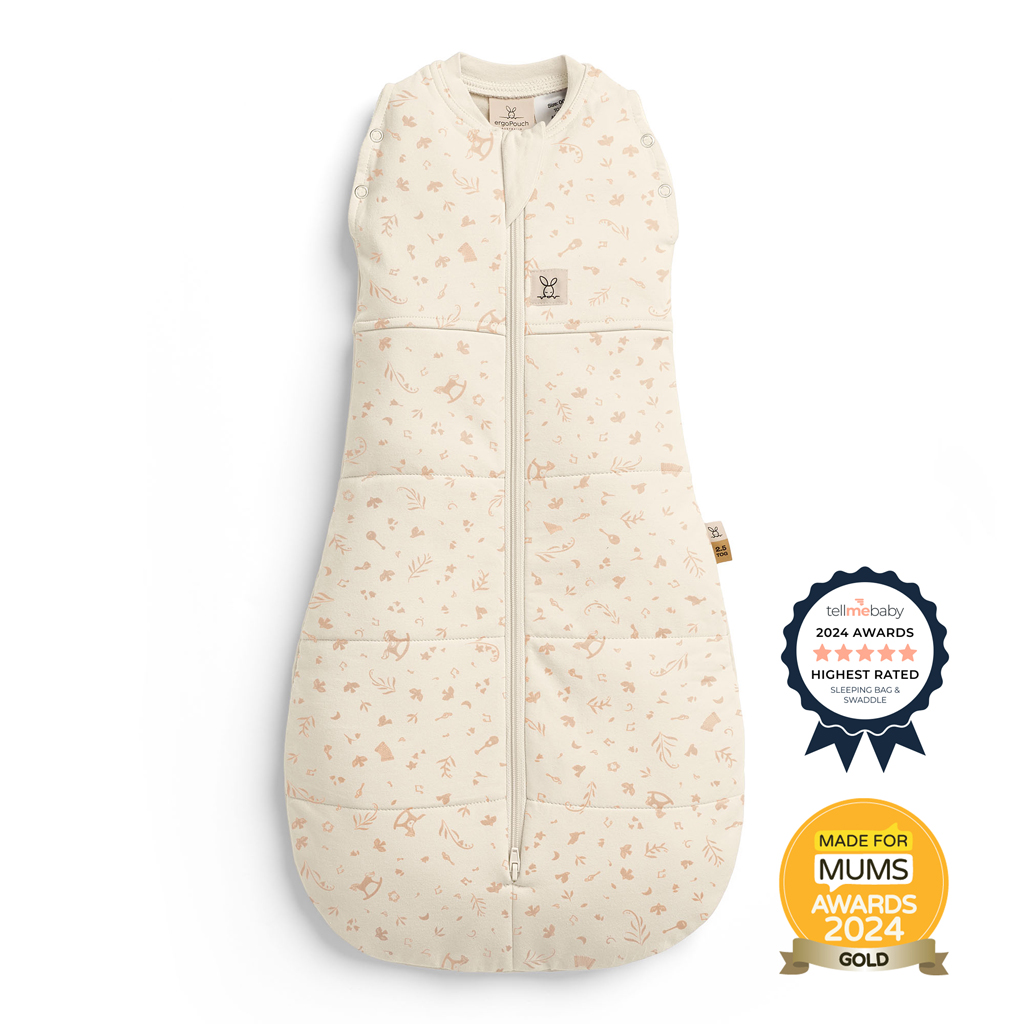ERGOPOUCH Zavinovačka a pytel na spanie 2v1 Cocoon Lullaby  0-3m, 3-6kg, 2,5tog