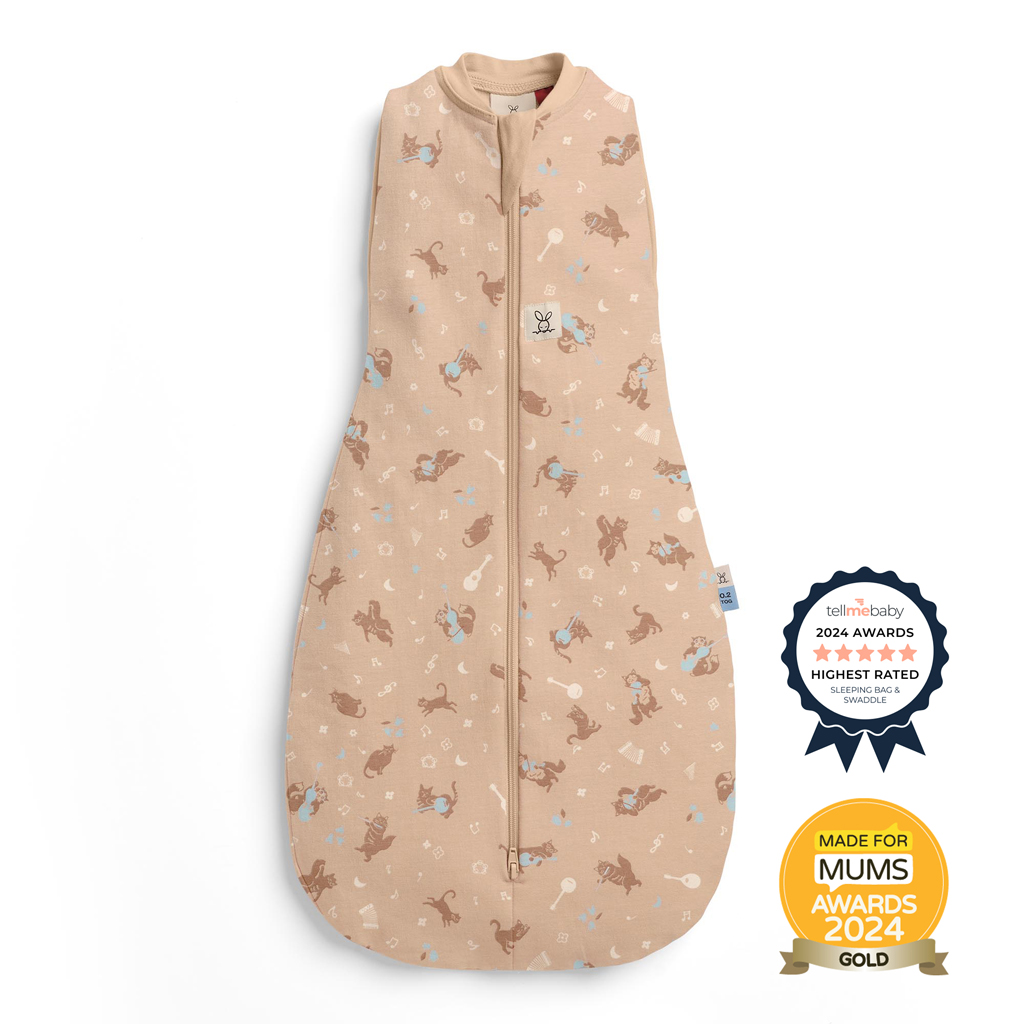 ERGOPOUCH Zavinovačka a pytel na spanie 2v1 Cocoon Melody  3-6m, 6-8kg, 0,2tog