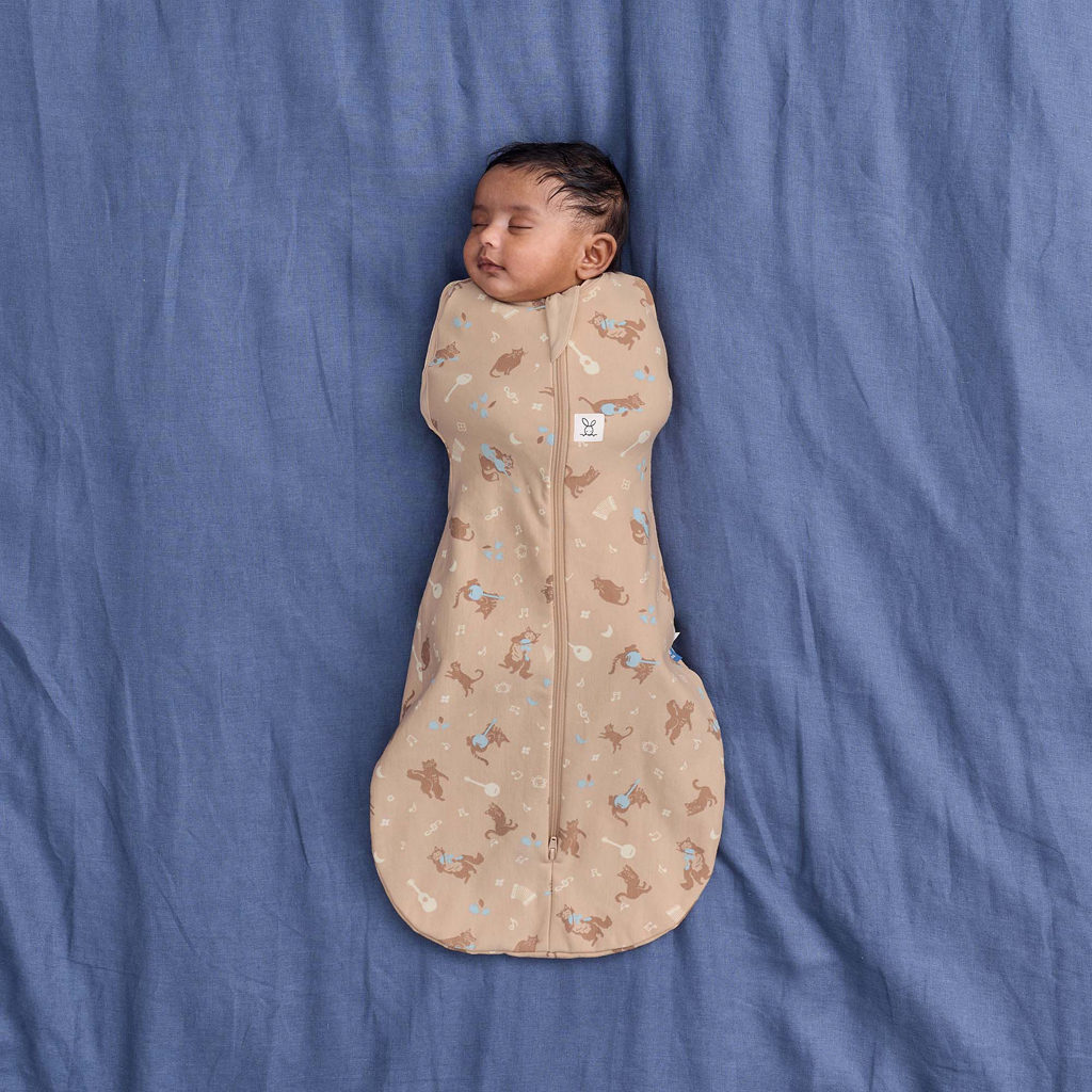 ERGOPOUCH Zavinovačka a pytel na spanie 2v1 Cocoon Melody  3-6m, 6-8kg, 0,2tog