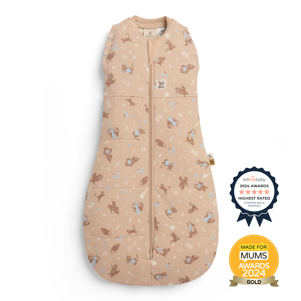 ERGOPOUCH Zavinovačka a pytel na spanie 2v1 Cocoon Melody  6-12m, 8-10kg, 2,5tog