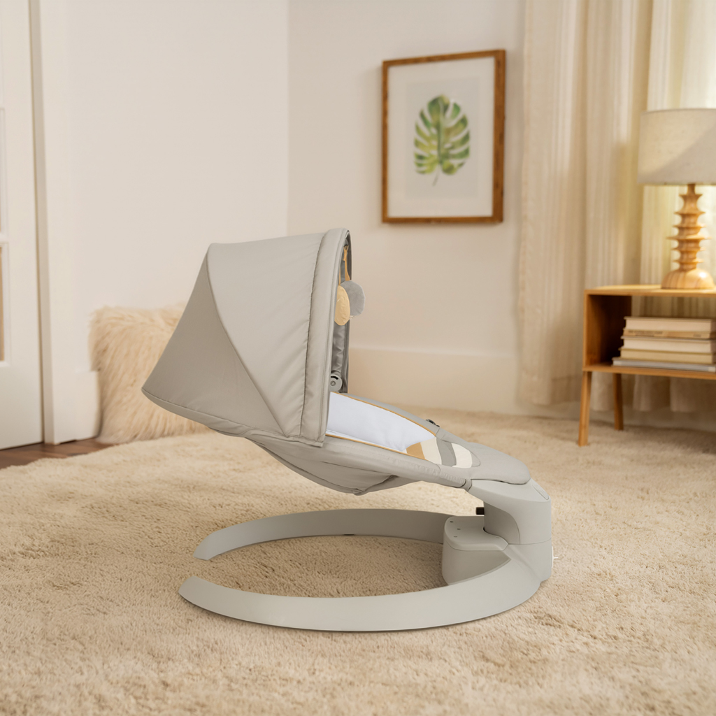 INGENUITY Lehátko s hojdaním a vibráciou Bounce &amp; Sway – Pebble Shore™, 0m+