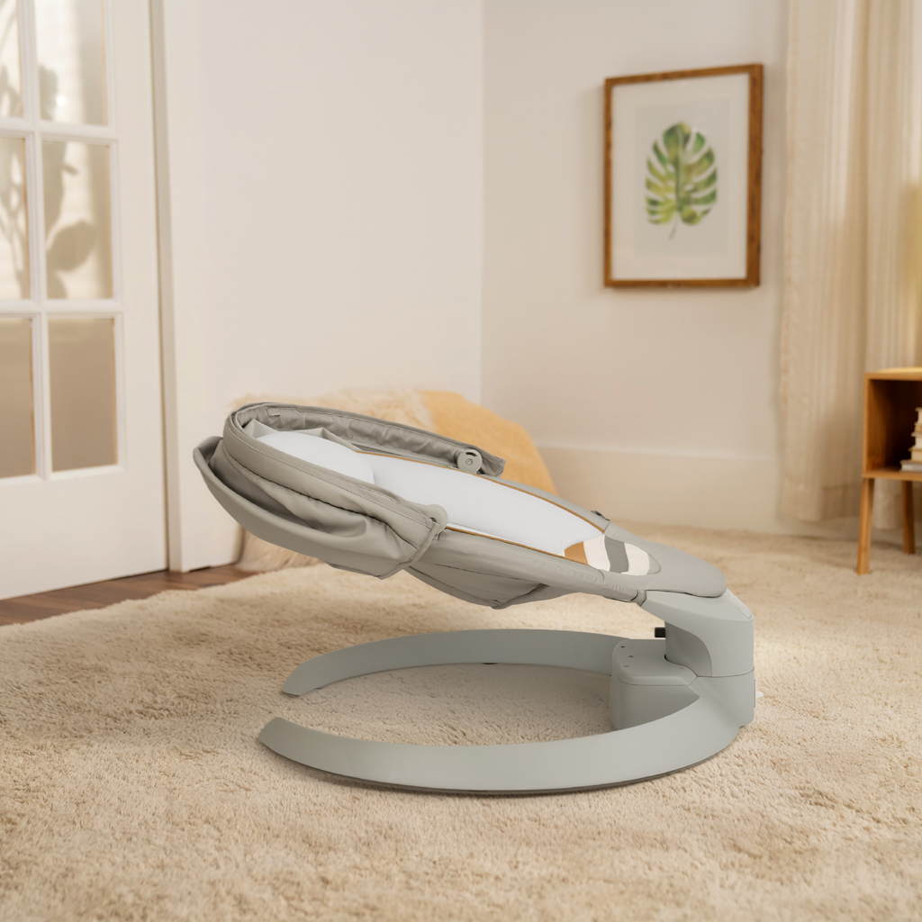 INGENUITY Lehátko s hojdaním a vibráciou Bounce &amp; Sway – Pebble Shore™, 0m+
