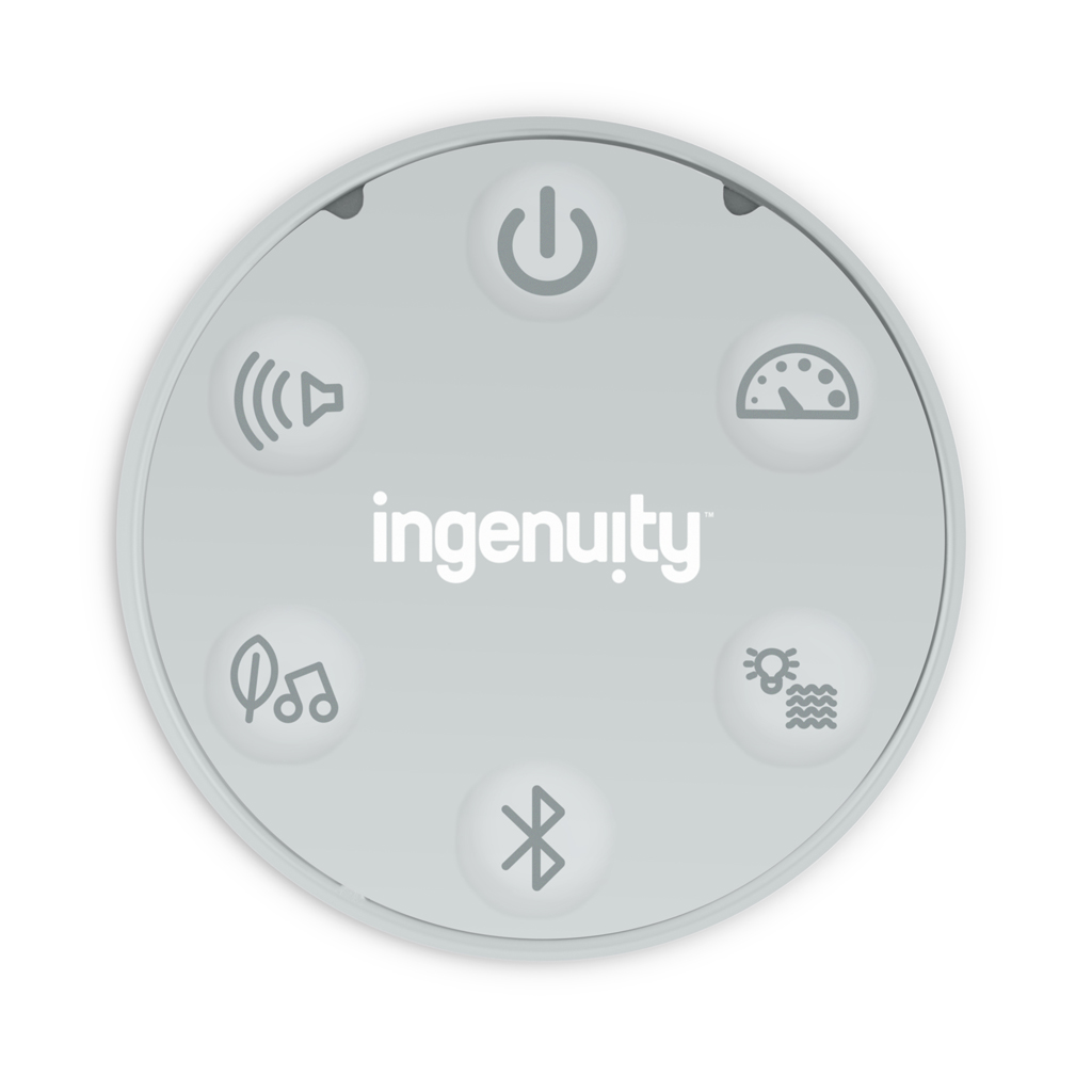 INGENUITY Lehátko s hojdaním a vibráciou Bounce &amp; Sway – Pebble Shore™, 0m+