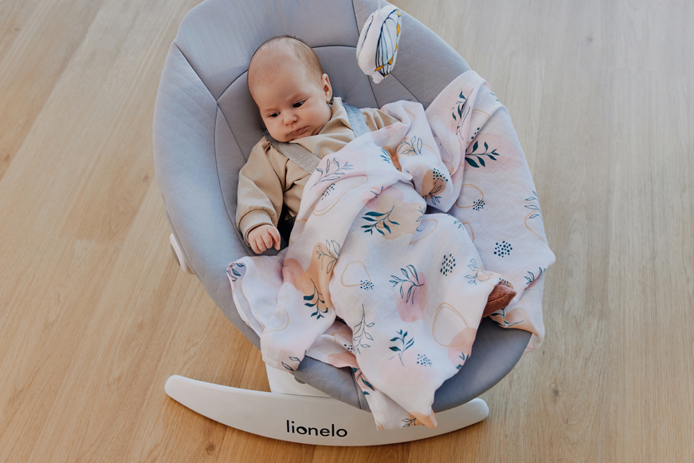 LIONELO Detské lehátko Iris Beige Sand, 0m+