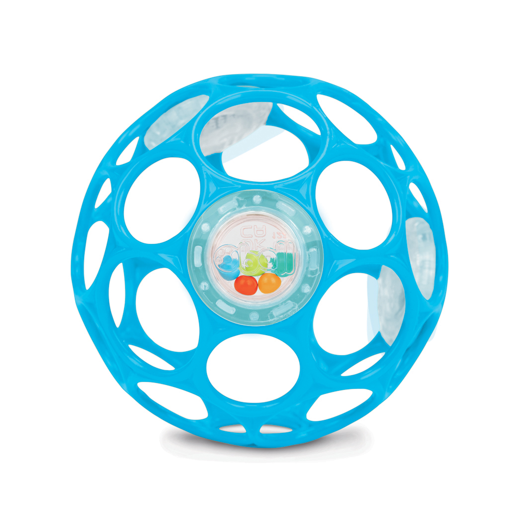OBALL Hračka Oball RATTLE 10 cm blue 0m+