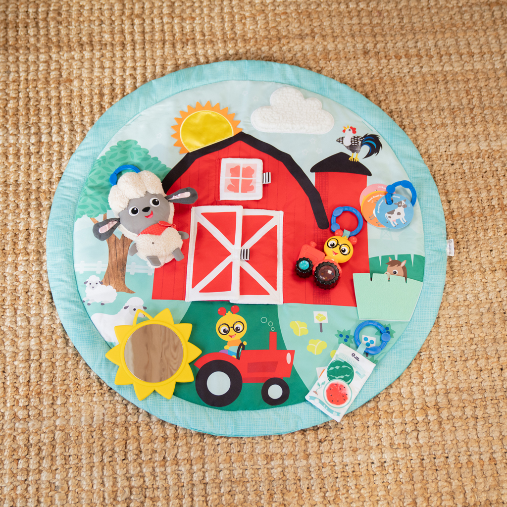 BABY EINSTEIN Deka na hranie pre rozvoj motoriky a zmyslov Happy Harvest™ Touch &amp; Feel, 0m+