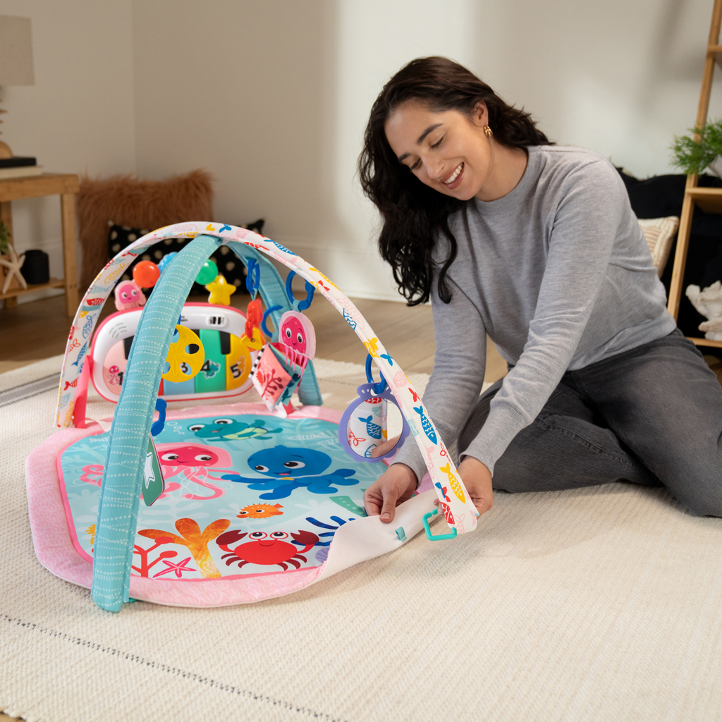 BABY EINSTEIN Deka na hranie s aktivitami 4v1 Kickin’ Tunes™ Jellyfish Jamboree™ 0m+