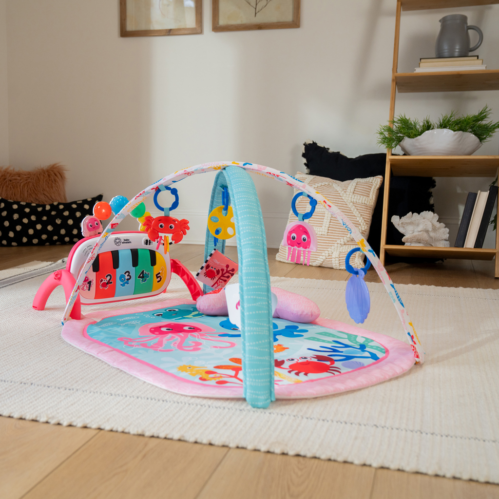 BABY EINSTEIN Deka na hranie s aktivitami 4v1 Kickin’ Tunes™ Jellyfish Jamboree™ 0m+