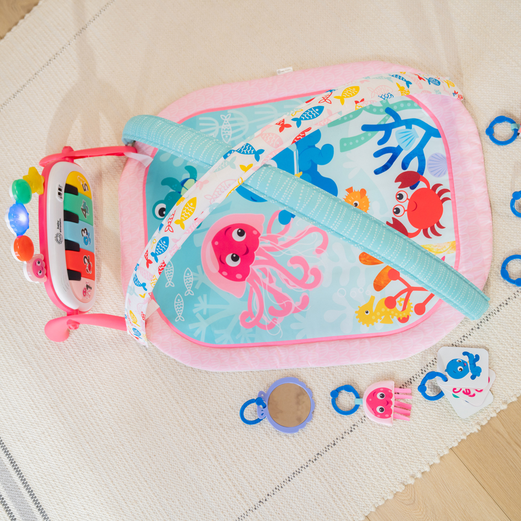 BABY EINSTEIN Deka na hranie s aktivitami 4v1 Kickin’ Tunes™ Jellyfish Jamboree™ 0m+