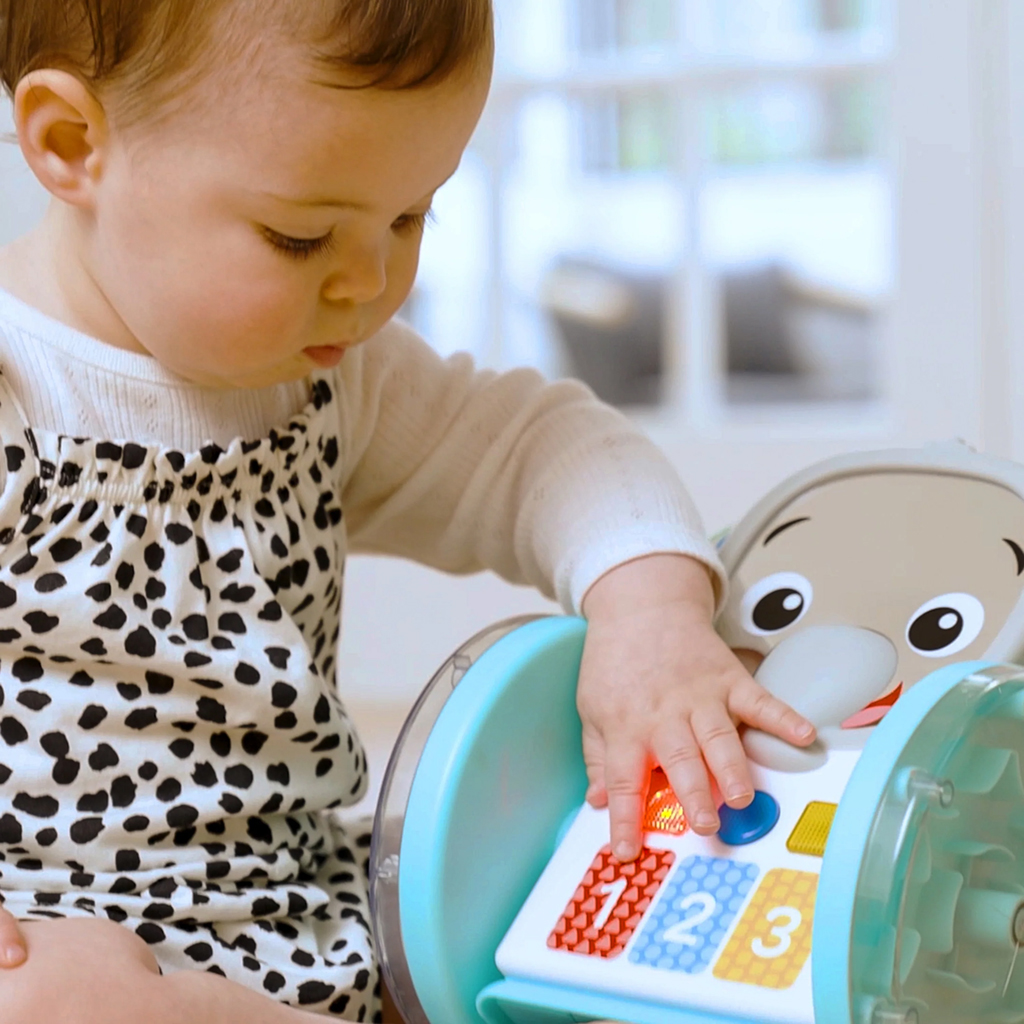 BABY EINSTEIN Hračka hudobná interaktívna Chase &amp; Tap Earl™ 6m+