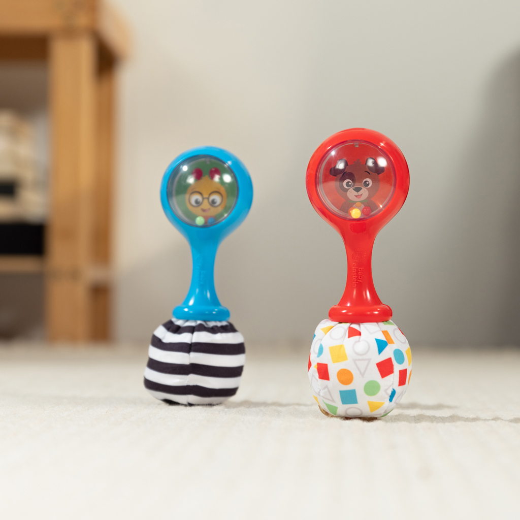 BABY EINSTEIN Hračka hrkálka Shake &amp; Groove™ 2ks, 3m+