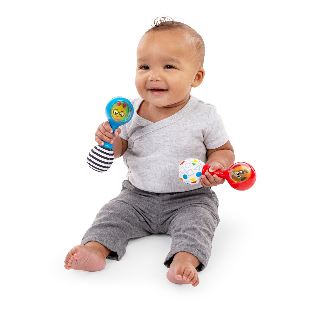 BABY EINSTEIN Hračka hrkálka Shake &amp; Groove™ 2ks, 3m+