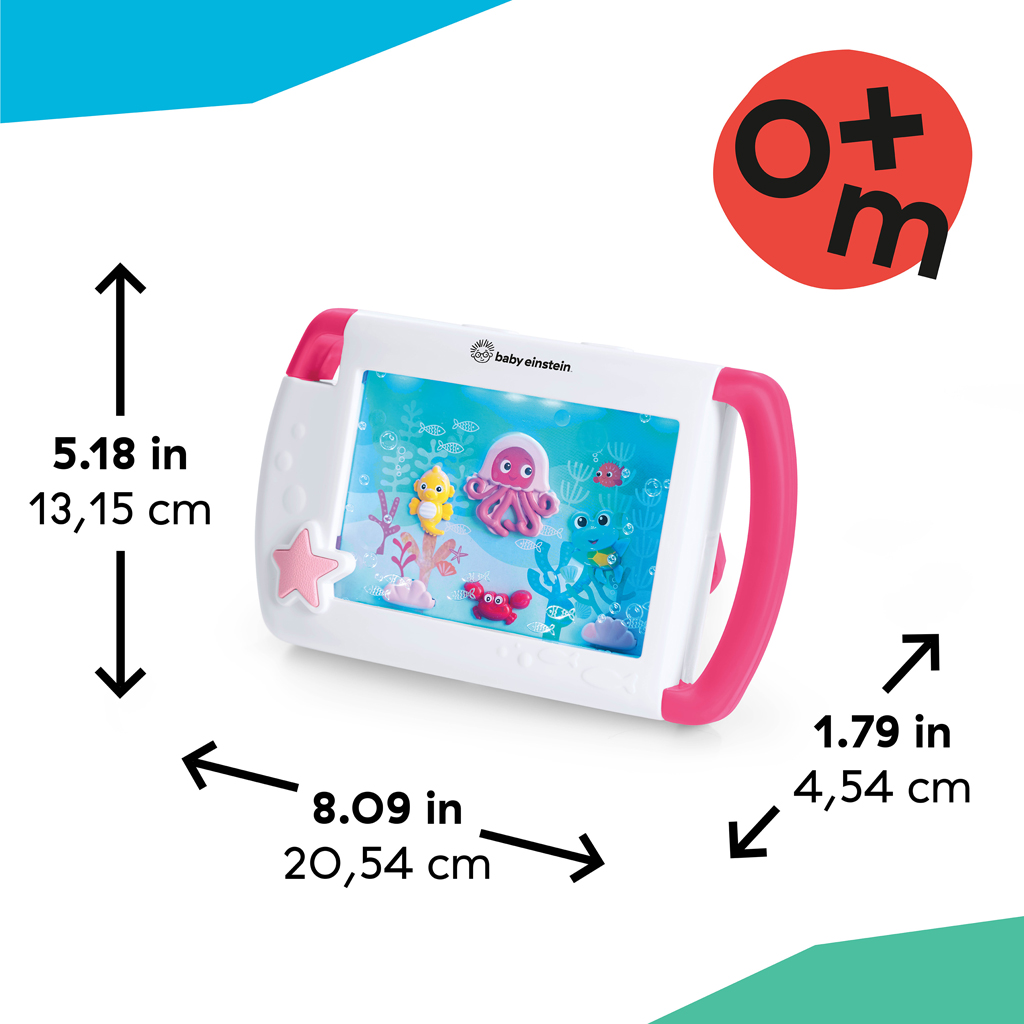 BABY EINSTEIN Tablet so zvukmi, hudbou a svetlami Sea Dreams ružový, 0m+