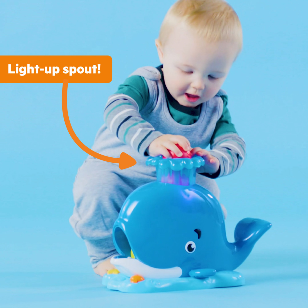 BRIGHT STARTS Hračka hudobná svetelná veľryba Popper 6m+
