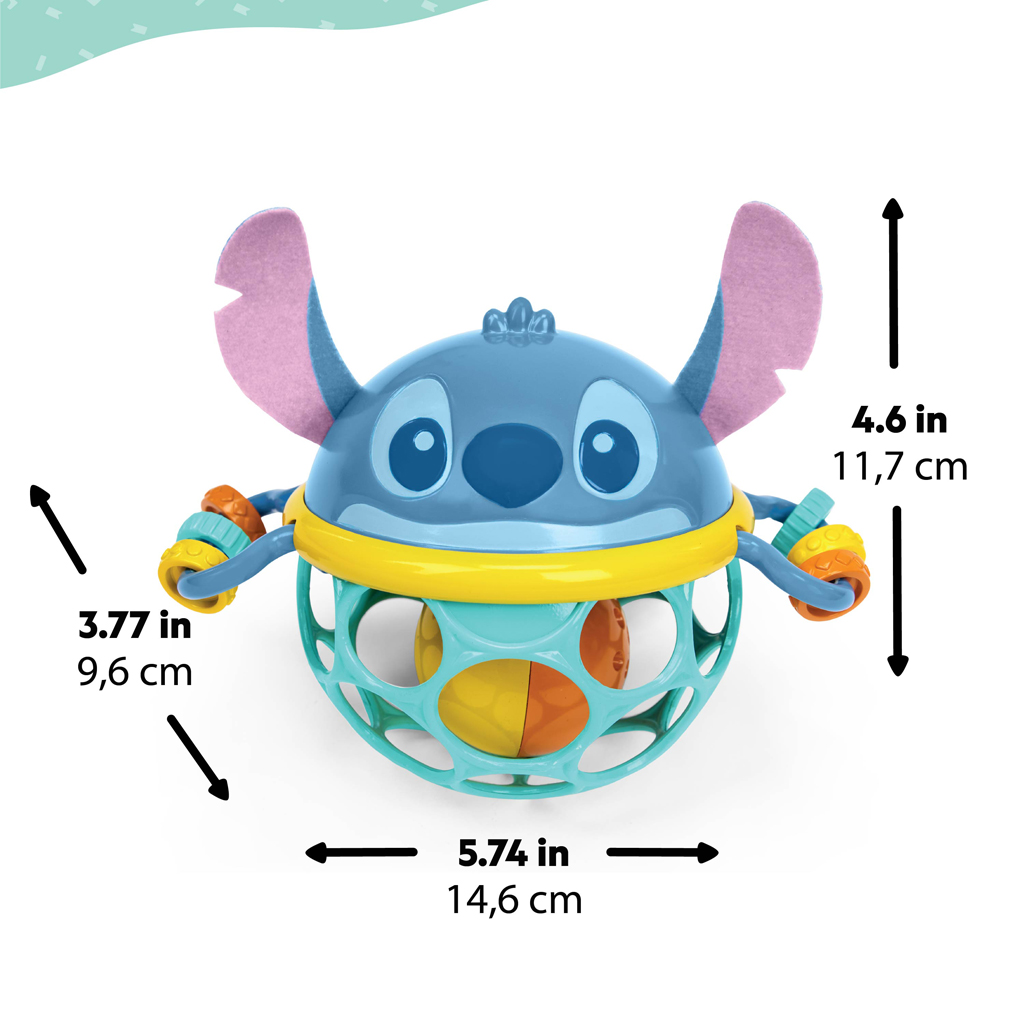 BRIGHT STARTS Hrkálka senzorická Stitch Jingle &amp; Shake™, 0m+