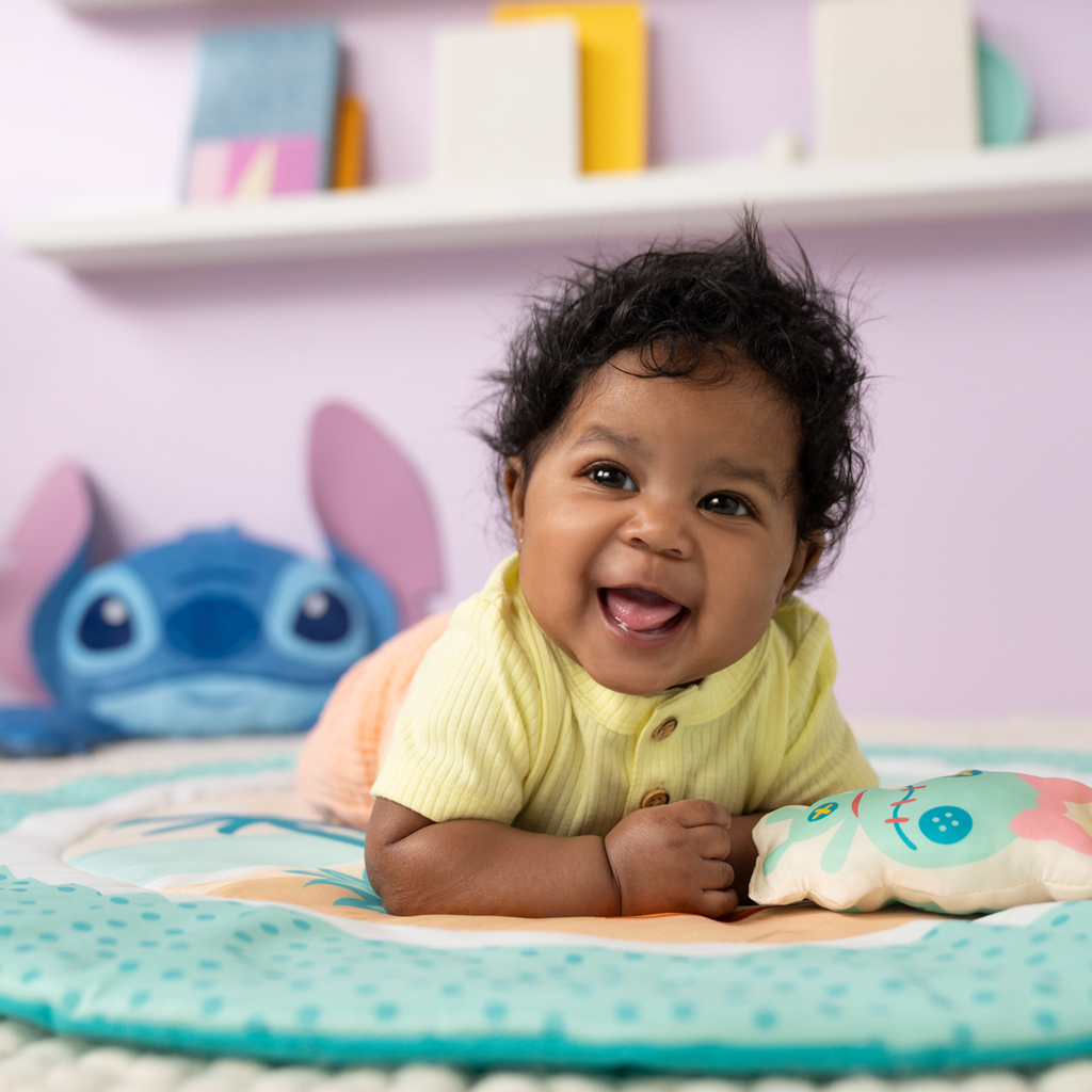 DISNEY BABY Deka na hranie pre rozvoj motoriky a zmyslov Stitch Party Paradise™, 0m+
