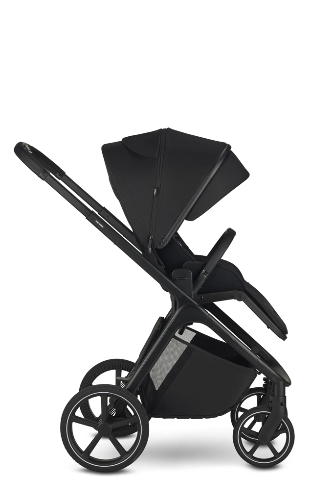 EASYWALKER Kočík kombinovaný Zoey Pure Black + CBX By CYBEX Aton B2 i-Size + základňa