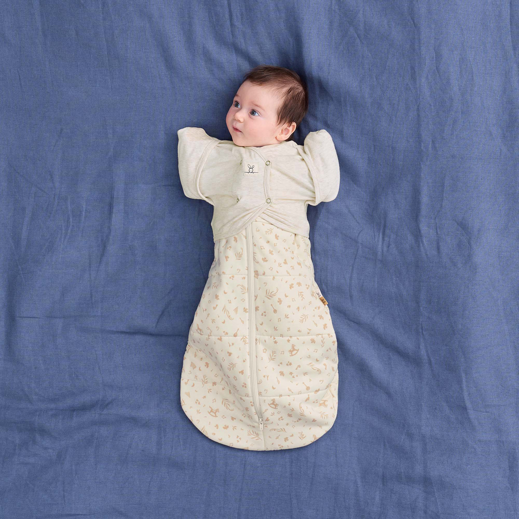 ERGOPOUCH Zavinovačka a pytel na spanie 2v1 Cocoon Lullaby  3-6m, 6-8kg, 2,5tog