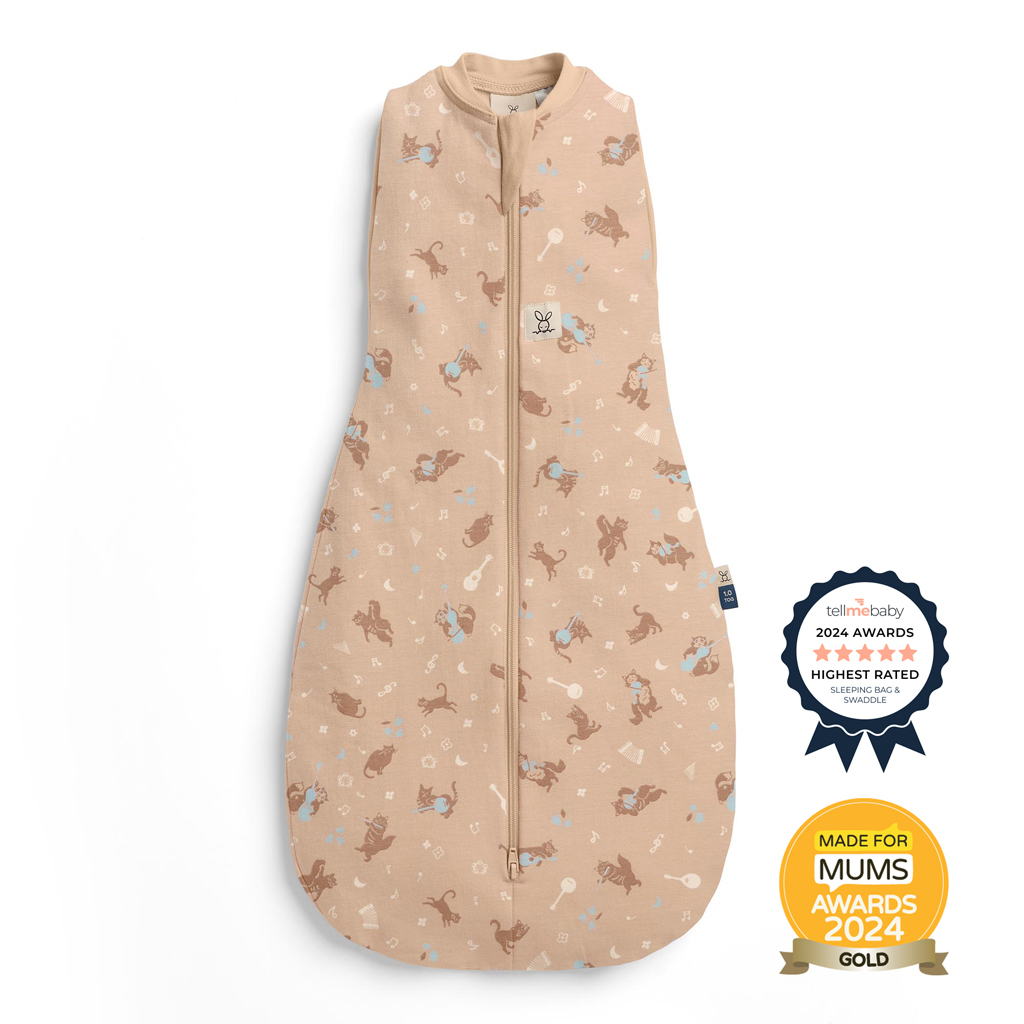 ERGOPOUCH Zavinovačka a pytel na spanie 2v1 Cocoon Melody  0-3m, 3-6kg, 1,0tog
