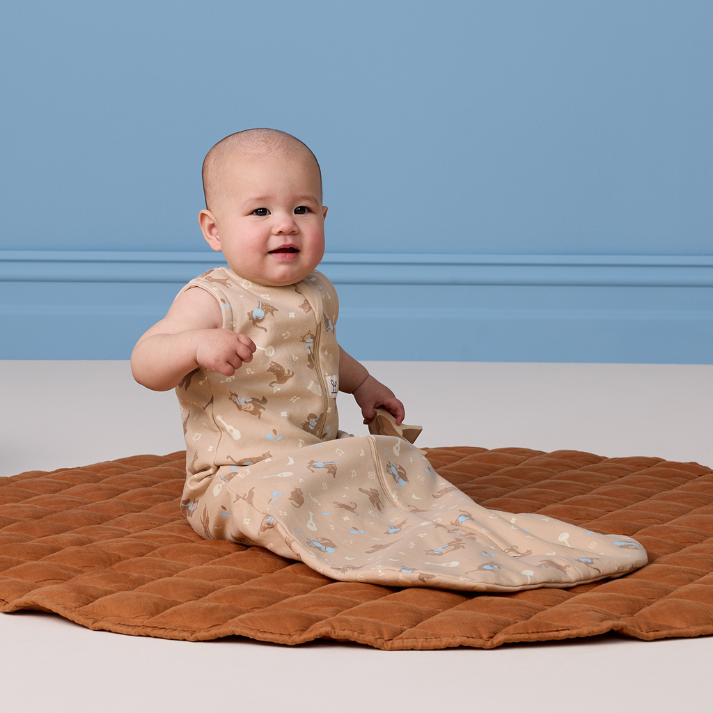 ERGOPOUCH Vak na spanie organická bavlna Jersey Melody 3-12m, 6-10kg, 0,2tog