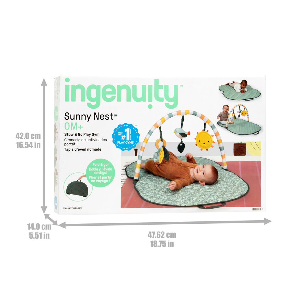 INGENUITY Deka na hranie pripravená na cestovanie Sunny Nest™ 0m+