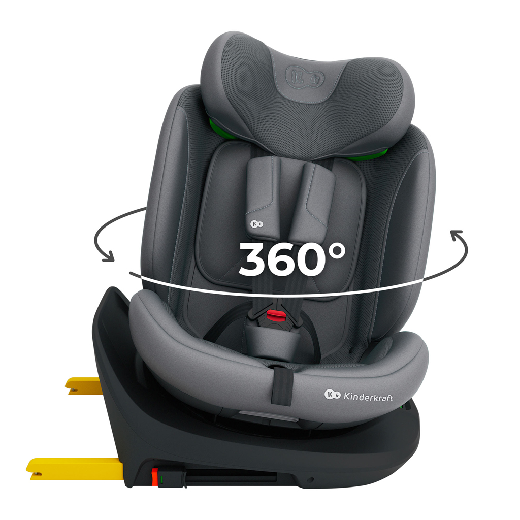 KINDERKRAFT Autosedačka i-Grow 2 Plus (40-150 cm) Grey