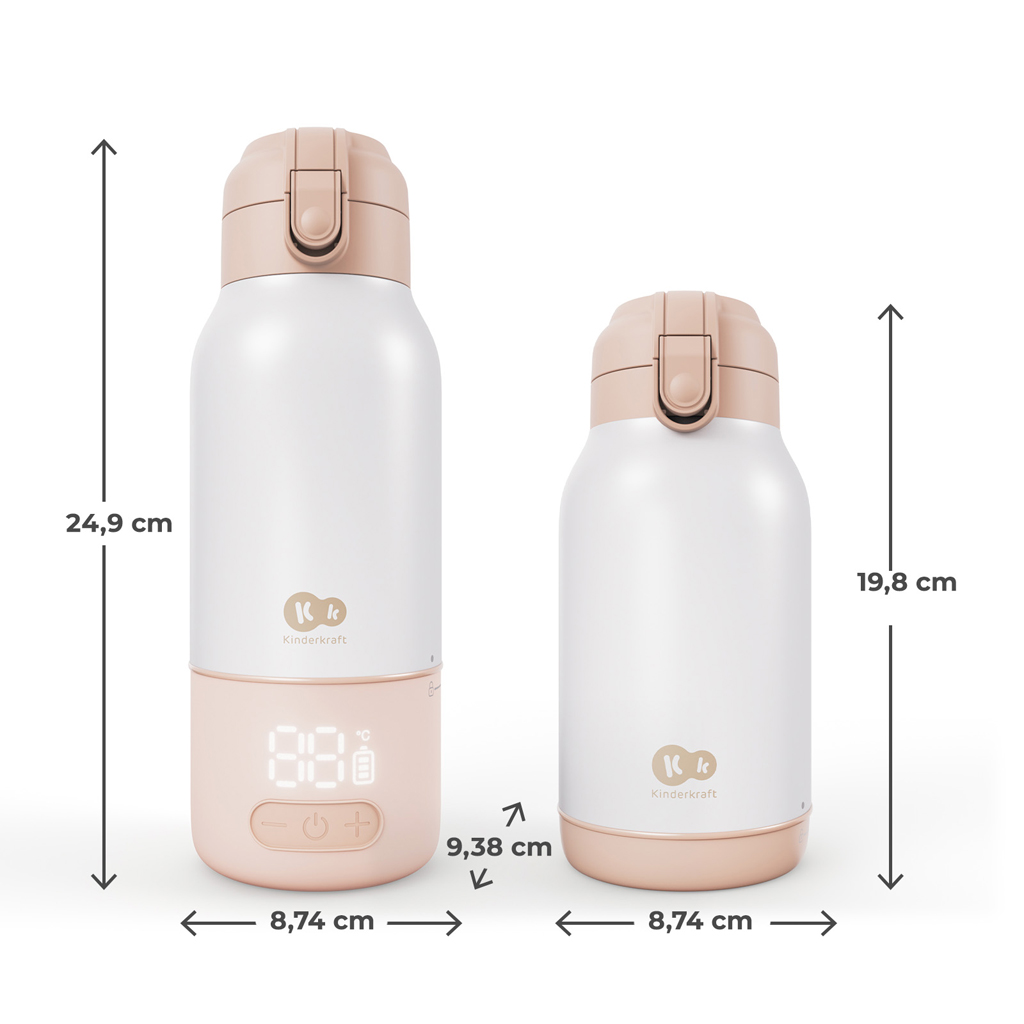 KINDERKRAFT Cestovný ohrievač mlieka a termoska 2v1 Gaja Beige