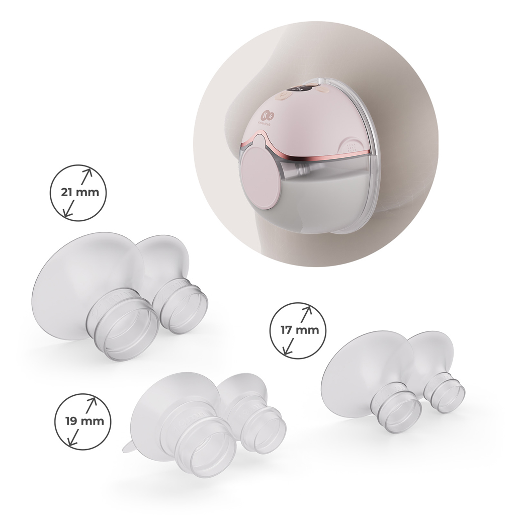 KINDERKRAFT Odsávačka materského mlieka Single Hands-free Mamaflow Pink