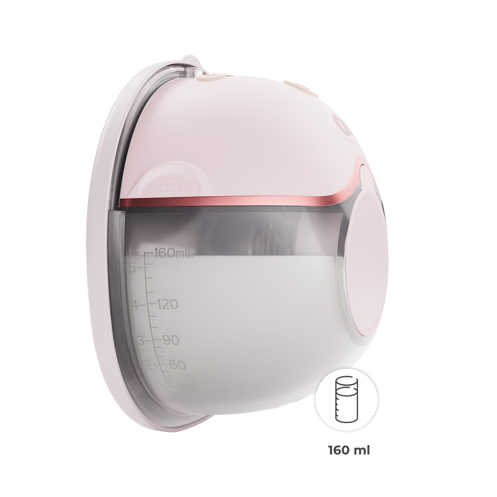 KINDERKRAFT Odsávačka materského mlieka Single Hands-free Mamaflow Pink