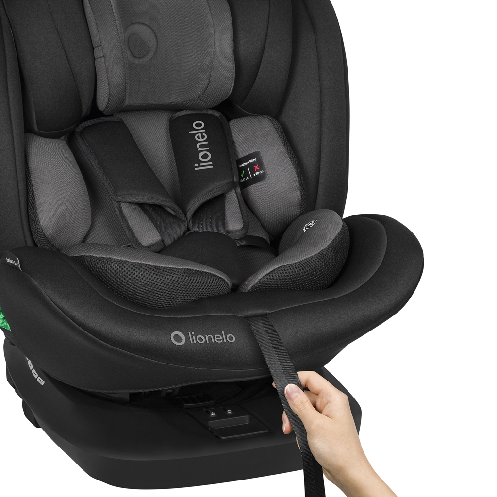 LIONELO Autosedačka Bastiaan i-Size (40-150 cm) Black Grey