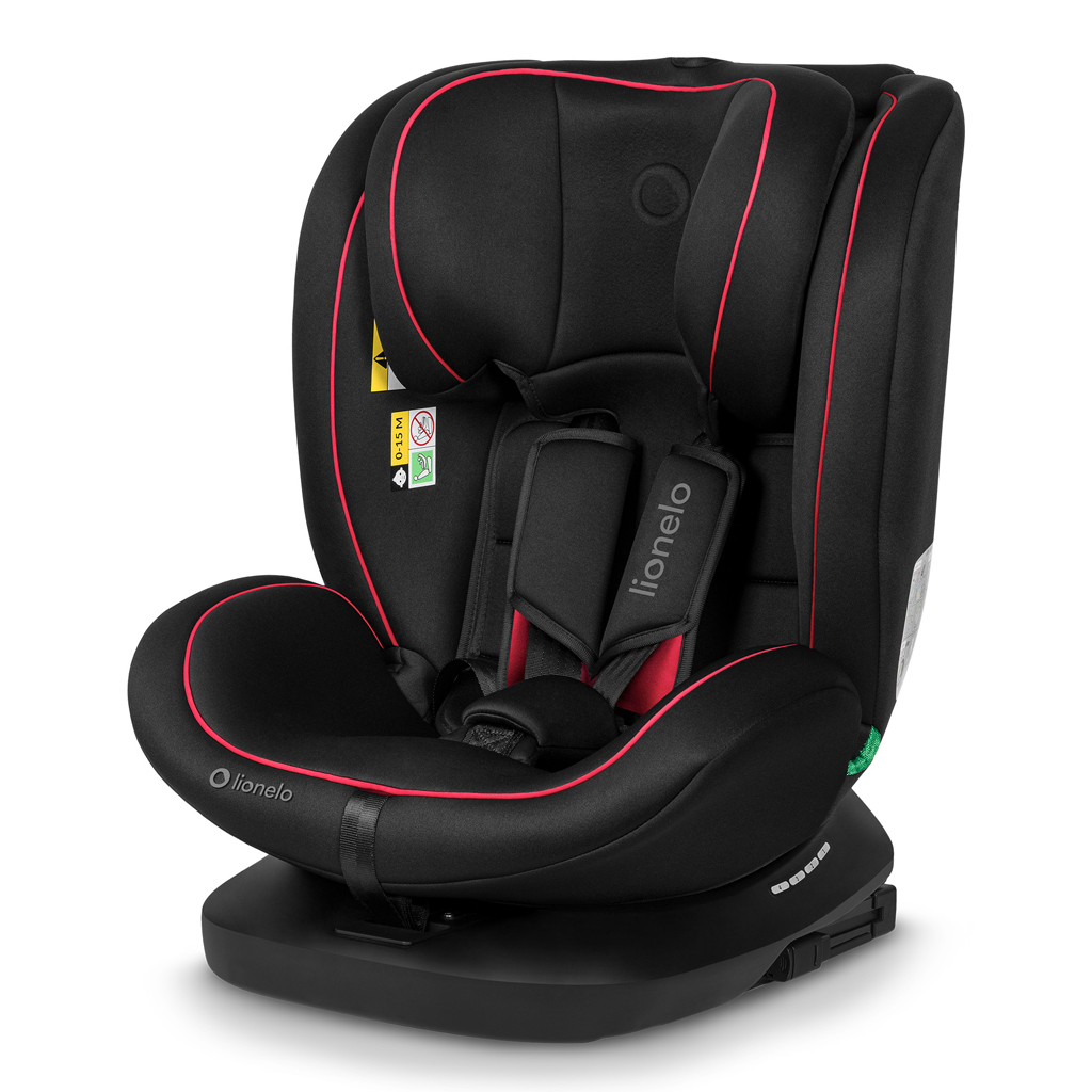 LIONELO Autosedačka Bastiaan i-Size (40-150 cm) Black Red