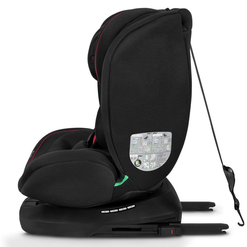 LIONELO Autosedačka Bastiaan i-Size (40-150 cm) Black Red