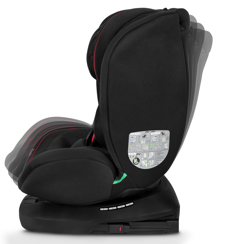 LIONELO Autosedačka Bastiaan i-Size (40-150 cm) Black Red