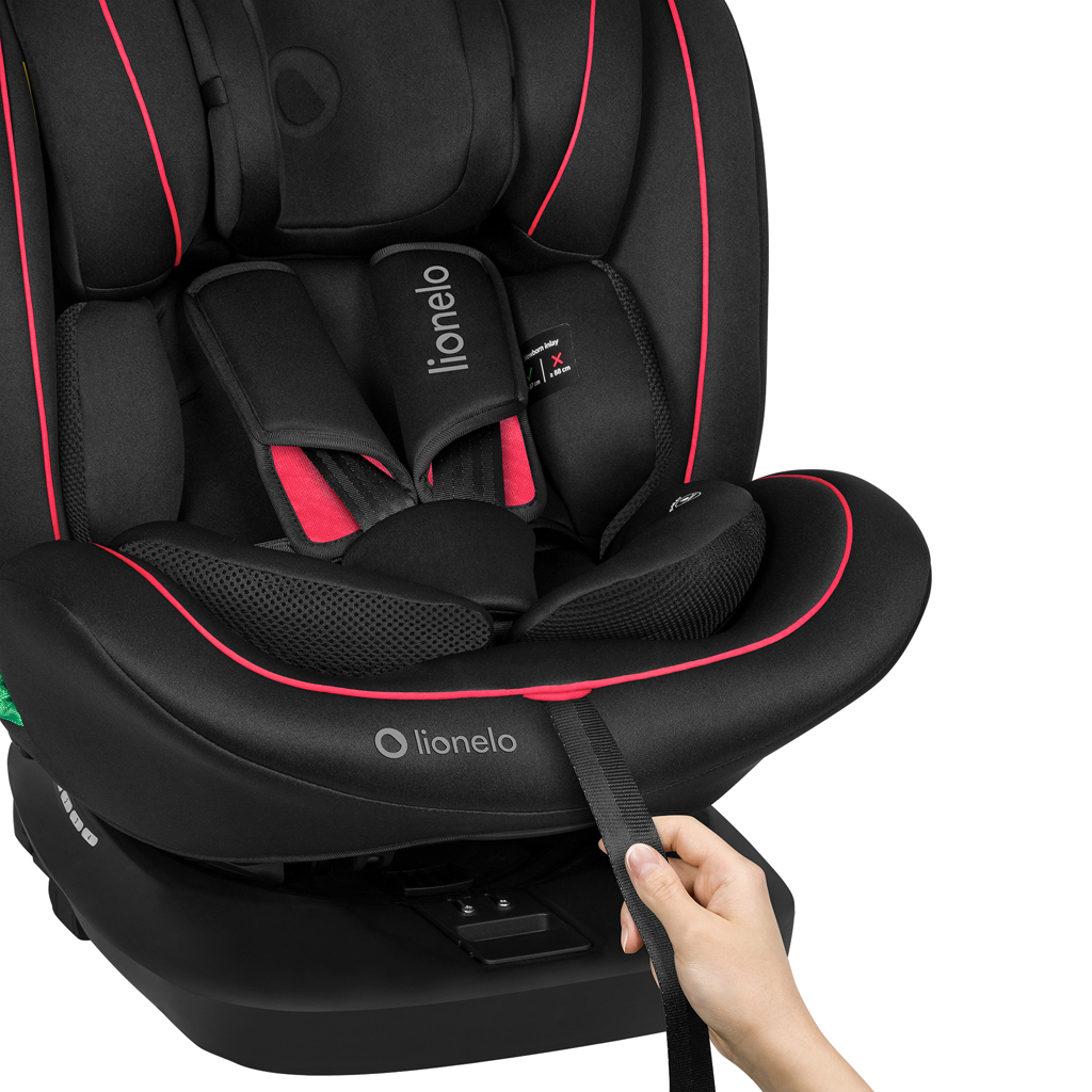 LIONELO Autosedačka Bastiaan i-Size (40-150 cm) Black Red