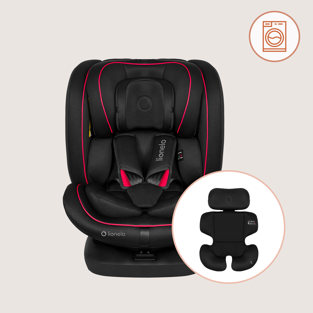 LIONELO Autosedačka Bastiaan i-Size (40-150 cm) Black Red