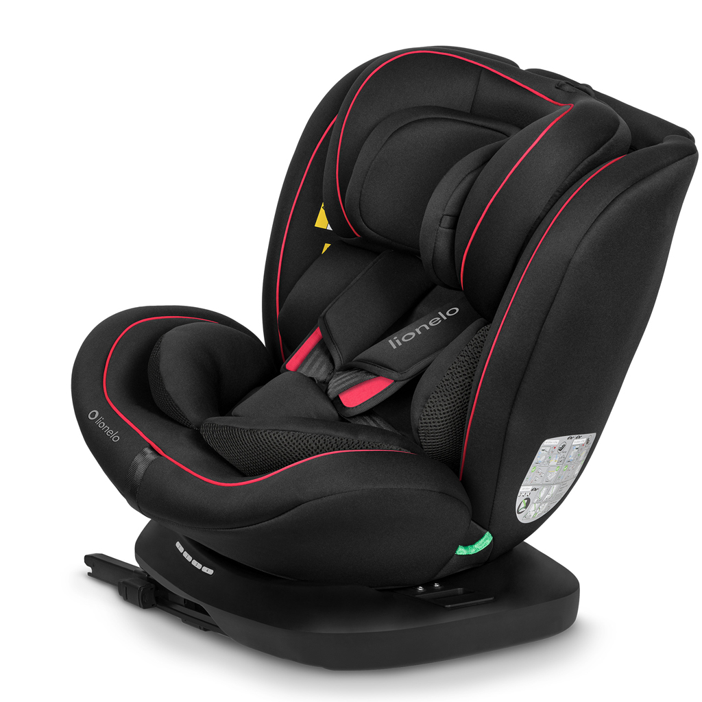 LIONELO Autosedačka Bastiaan i-Size (40-150 cm) Black Red