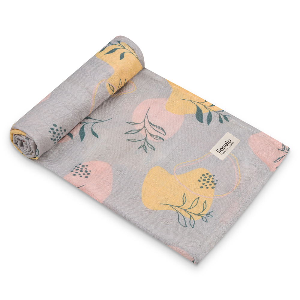 LIONELO Bambusové plienky Bamboo Set Leaf, 3 ks