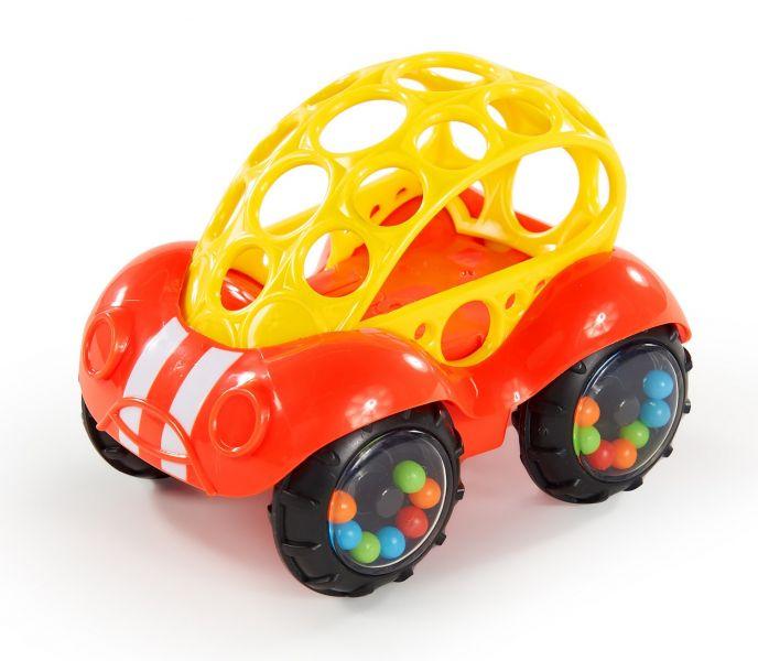 OBALL Hračka autíčko Rattle&amp;Roll™, červené 3m+