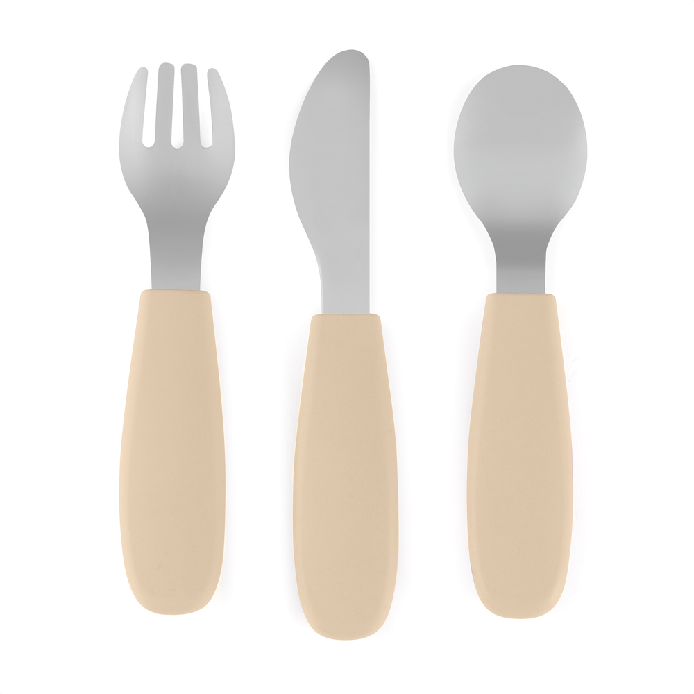 PETITE&amp;MARS Sada príborov z nerezovej ocele Take&amp;Match Desert Sand 12m+