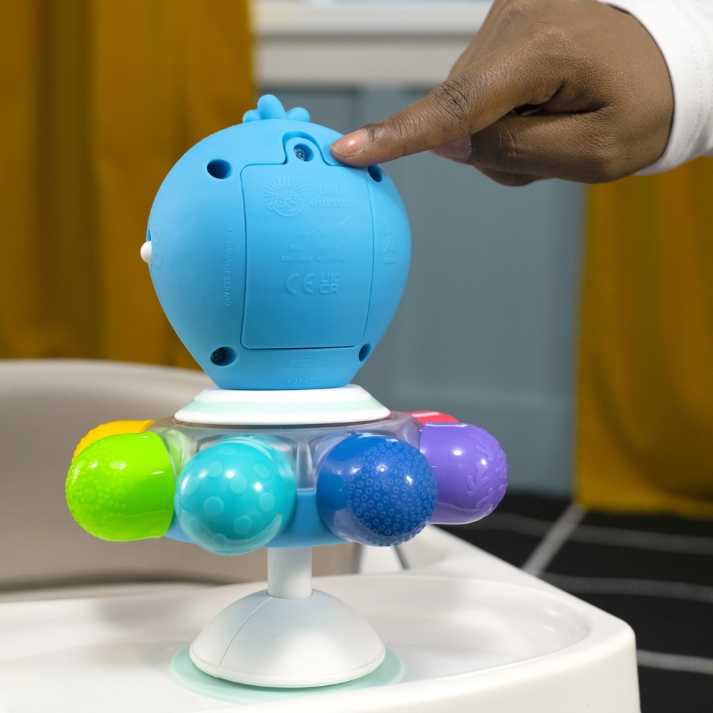 BABY EINSTEIN Hračka senzorická chobotnica s prísavkou Opus's Spin &amp; Sea™ 3m+