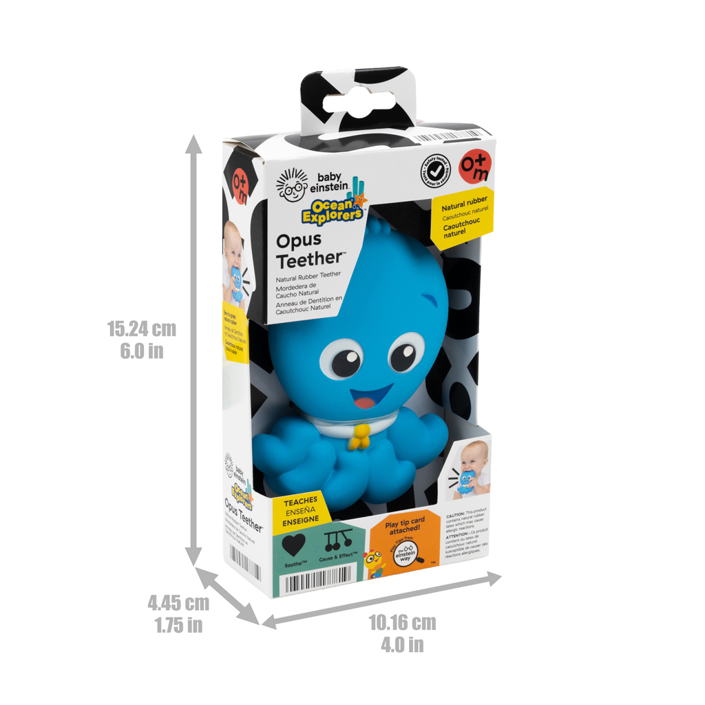 BABY EINSTEIN Hryzátko z prírodného kaučuku Soothing Opus™, 0m+