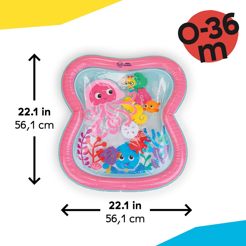 BABY EINSTEIN Podložka vodná pre rozvoj motoriky Jiggling Janet™ Tummy Time, 0m+