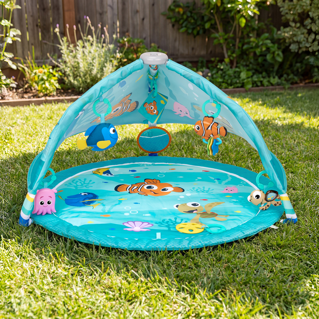 BRIGHT STARTS Deka hracia pre rozvoj motoriky a zmyslov Finding Nemo POP 'N Wiggle™, 0m+
