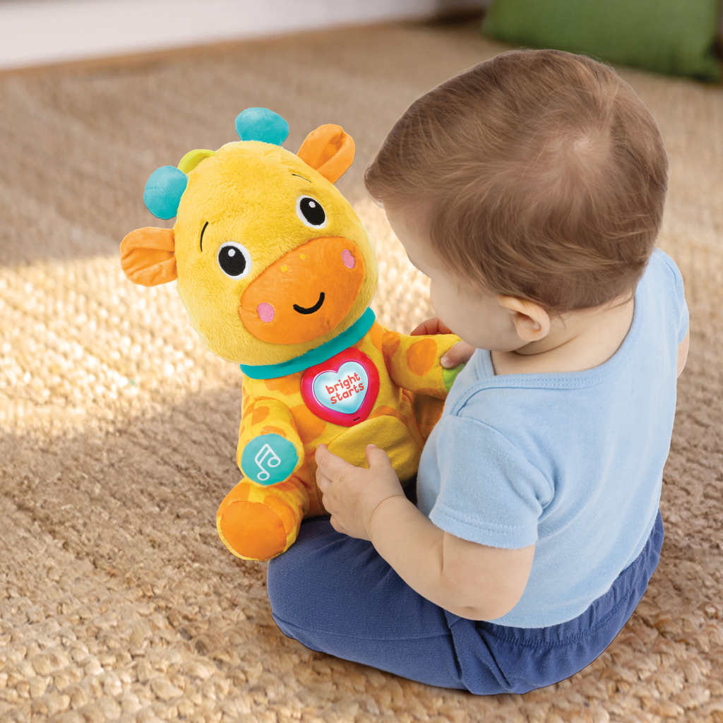 BRIGHT STARTS Hračka interaktívna vzdelávacia Chat &amp; Cuddle Giraffe™, 6m+