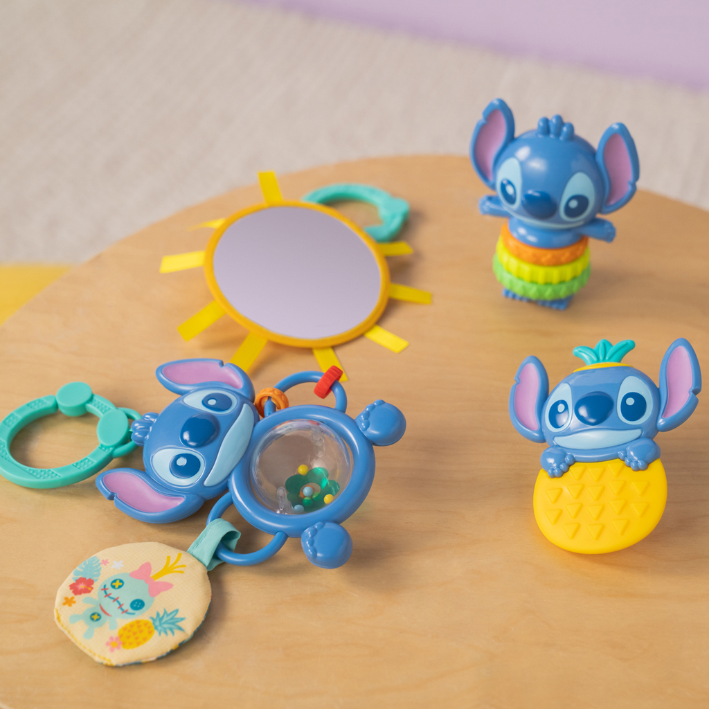BRIGHT STARTS Sada darčeková multisenzorická Stitch Tropical Treasures™, 3m+