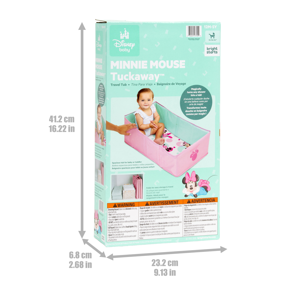 BRIGHT STARTS Vanička na cesty skladacia Minnie Mouse™ TuckAway™, 12m+