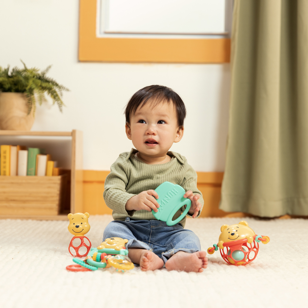 DISNEY BABY Sada darčeková multisenzorická Disney Baby Winnie the Pooh, 0m+