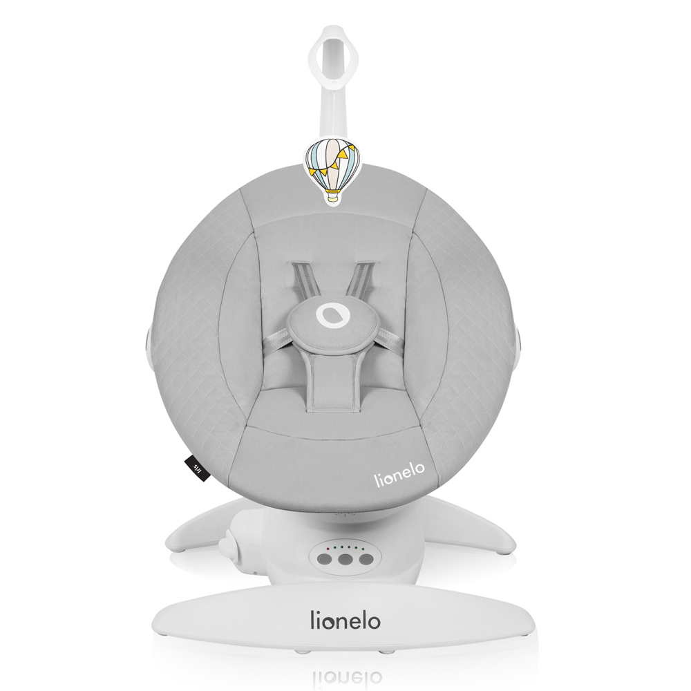 LIONELO Detské lehátko Iris Grey Concrete, 0m+